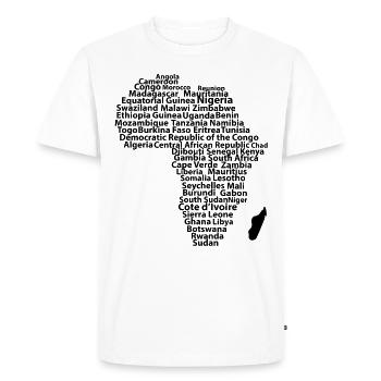 Geist Afrikas 01 - Männer Premium Bio T-Shirt - Weiß - Vorne - Nico (187cm)