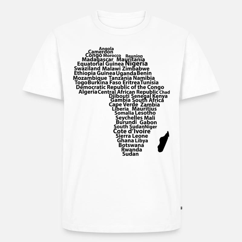 Geist Afrikas 01 - Männer Premium Bio T-Shirt - Weiß