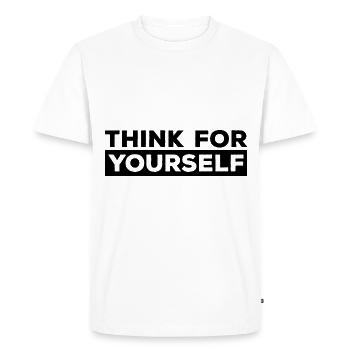 Athéisme - T-shirt Premium bio Homme - blanc - Devant - Nico (187cm)