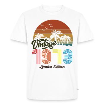 Vintage unique copy 1973 Limited edition - Men's Premium Organic T-Shirt - white - Front - Nico (187cm)
