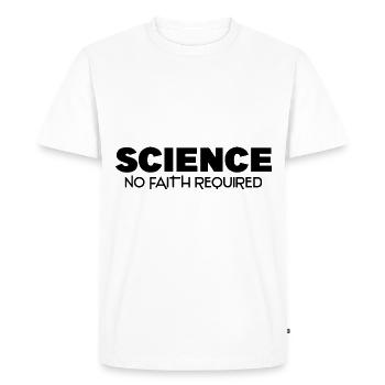 Atheist Shirt - Men's Premium Organic T-Shirt - white - Front - Nico (187cm)