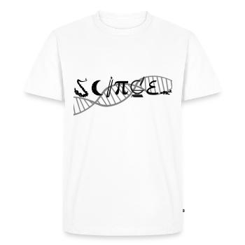DNA chain - Men's Premium Organic T-Shirt - white - Front - Nico (187cm)