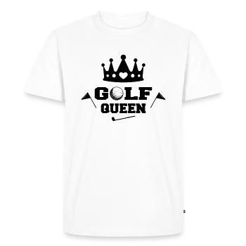 Golf Queen Golfen Golfspielerin Golfer Golf - T-shirt Premium bio Homme - blanc - Devant - Nico (187cm)