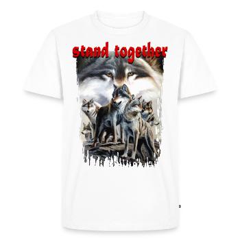 ensemble 1 - T-shirt Premium bio Homme - blanc - Devant - Nico (187cm)