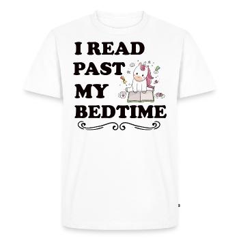Je lis licorne après le coucher - T-shirt Premium bio Homme - blanc - Devant - Nico (187cm)