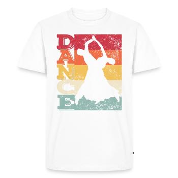 Danse de salon Valse viennoise - T-shirt Premium bio Homme - blanc - Devant - Nico (187cm)