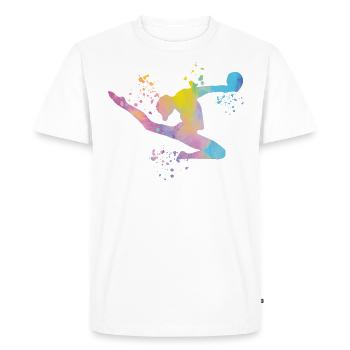Gymnast with ball rhythmic gymnastics - Men's Premium Organic T-Shirt - white - Front - Nico (187cm)