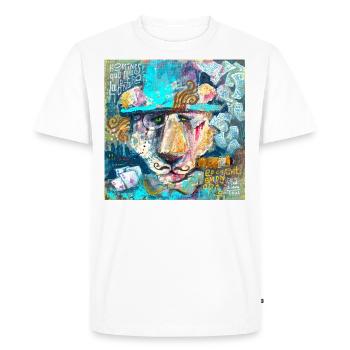 Bourgeois Lion - T-shirt Premium bio Homme - blanc - Devant - Nico (187cm)