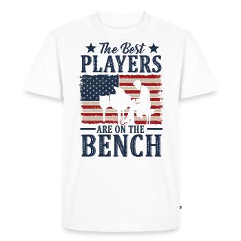Les meilleurs joueurs Pianiste Pianiste - T-shirt Premium bio Homme - blanc - Devant - Nico (187cm)