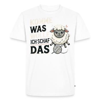 Allez, qu’est-ce que je veux des moutons qui - T-shirt Premium bio Homme - blanc - Devant - Nico (187cm)