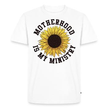 La maternité est mon ministère - T-shirt Premium bio Homme - blanc - Devant - Nico (187cm)
