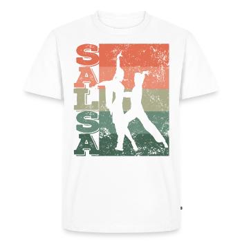 Festival de salsero et salsera salsa - T-shirt Premium bio Homme - blanc - Devant - Nico (187cm)