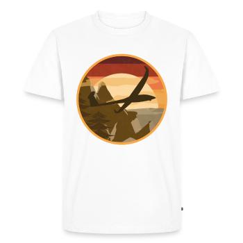 Avion rc planeur modèle pilote d’avion - T-shirt Premium bio Homme - blanc - Devant - Nico (187cm)