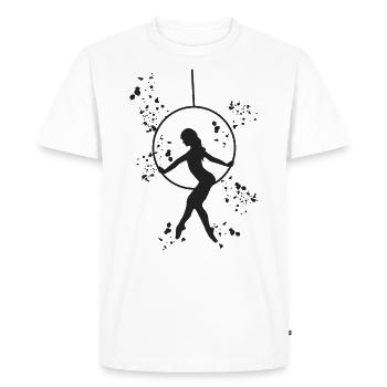 Aerialist Aerial Ring Lyra Air Ring - Men's Premium Organic T-Shirt - white - Front - Nico (187cm)