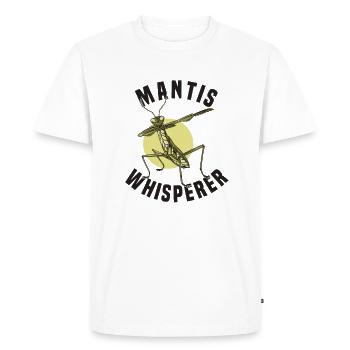 Praying mantis Insect lover Mantis - Men's Premium Organic T-Shirt - white - Front - Nico (187cm)