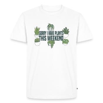 Plantes d’intérieur Collecteurs de plantes Jardinage - T-shirt Premium bio Homme - blanc - Devant - Nico (187cm)
