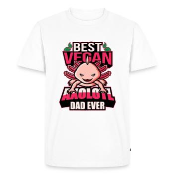 Axolotl Vegan | Pet Tail Lurch Idée cadeau - T-shirt Premium bio Homme - blanc - Devant - Nico (187cm)