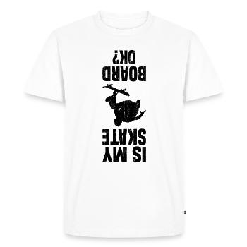 Skateboard Skateboarding Skater Skate Park - Men's Premium Organic T-Shirt - white - Front - Nico (187cm)