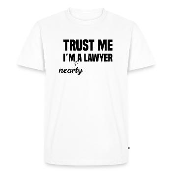 Law Studies State Examination Law University - Men's Premium Organic T-Shirt - white - Front - Nico (187cm)