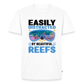 Diver - Men's Premium Organic T-Shirt - white - Front - Nico (187cm)