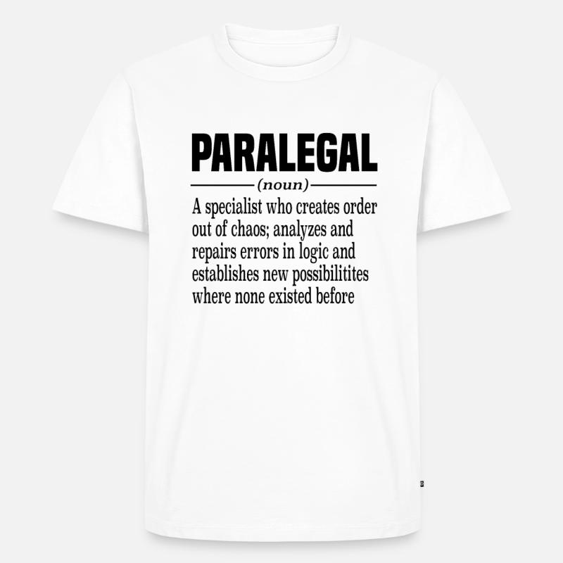 Rechtsanwaltsfachangestellter Rechtsanwalt - Männer Premium Bio T-Shirt - Weiß