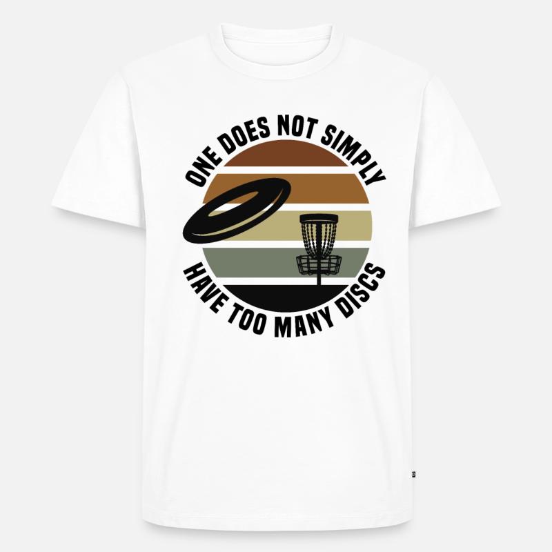 Frisbee Golf Discgolf - Männer Premium Bio T-Shirt - Weiß