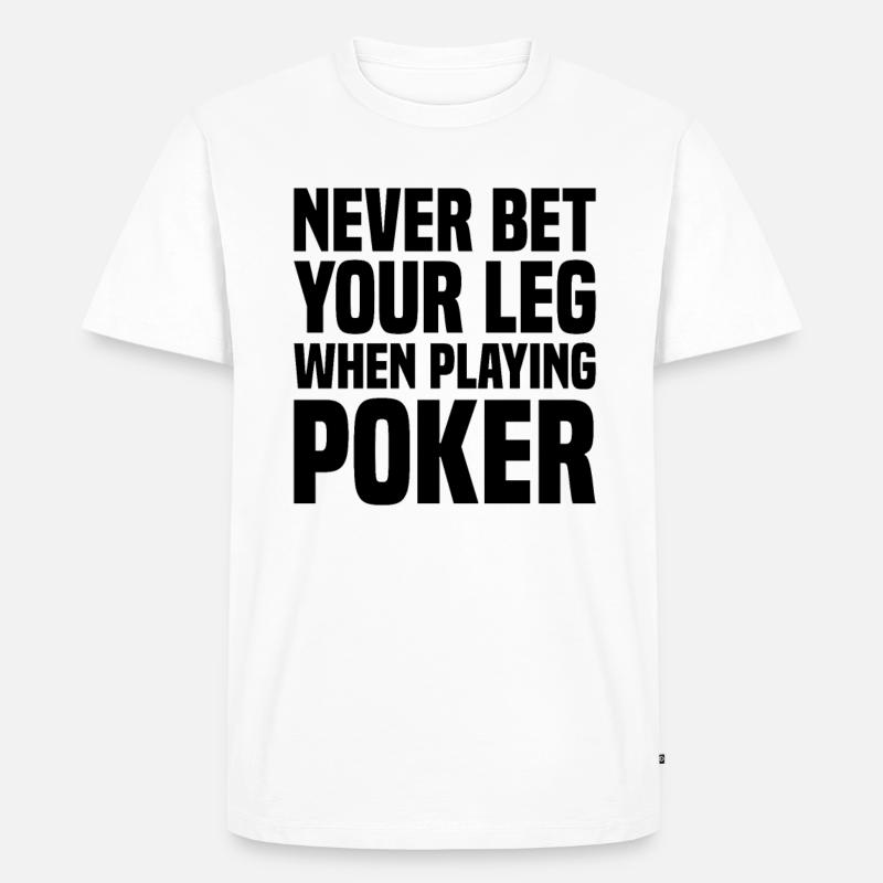 Amputation Bein Prothese - Männer Premium Bio T-Shirt - Weiß