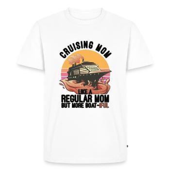 Cruise Trip - Men's Premium Organic T-Shirt - white - Front - Nico (187cm)