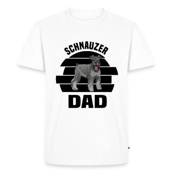 Race de chien Schnauzer - T-shirt Premium bio Homme - blanc - Devant - Nico (187cm)