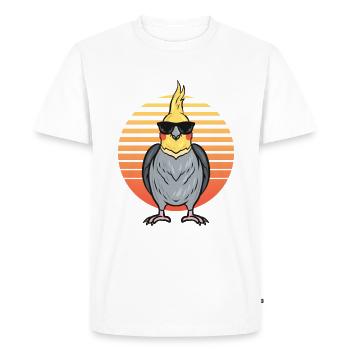 Calopsitte - T-shirt Premium bio Homme - blanc - Devant - Nico (187cm)