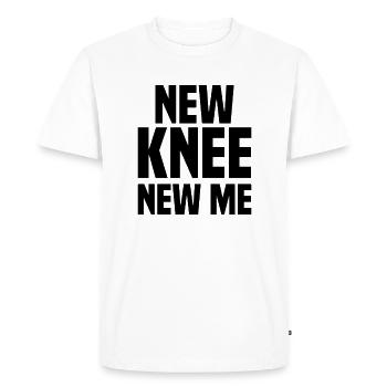 Chirurgie du genou Nouvelle articulation du genou - T-shirt Premium bio Homme - blanc - Devant - Nico (187cm)