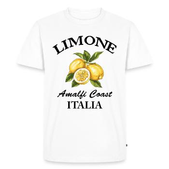 Lemon Lemon Italy Fruit Amalfi Coast Italia - Men's Premium Organic T-Shirt - white - Front - Nico (187cm)