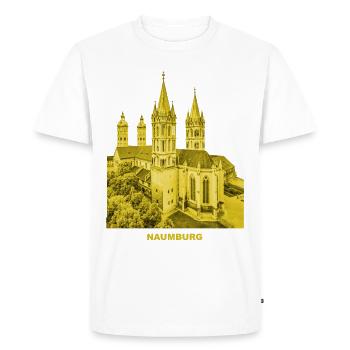Cathédrale de Naumburg Saale Saxe-Anhalt Burgenland Uta - T-shirt Premium bio Homme - blanc - Devant - Nico (187cm)