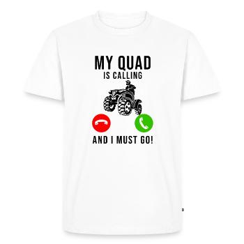 Quad Quad Riders Quad Ride ATV - Men's Premium Organic T-Shirt - white - Front - Nico (187cm)