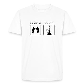 Shisha Hookah Wasserpfeife - Men's Premium Organic T-Shirt - white - Front - Nico (187cm)