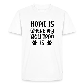 Bollipoo Dogs Dog Gift Saying Dog - Men's Premium Organic T-Shirt - white - Front - Nico (187cm)