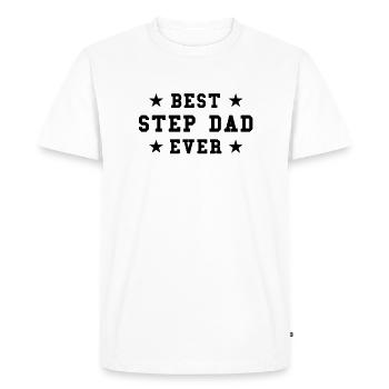 Meilleur beau-père Beau-père Cadeau - T-shirt Premium bio Homme - blanc - Devant - Nico (187cm)