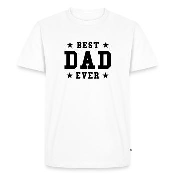 Meilleur cadeau de papa pour la fête des pères - T-shirt Premium bio Homme - blanc - Devant - Nico (187cm)