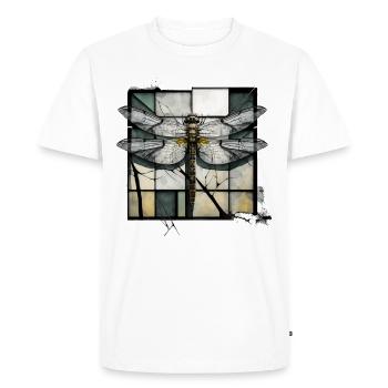 Dragonfly Insects Art Gift Artwork Animal - Men's Premium Organic T-Shirt - white - Front - Nico (187cm)
