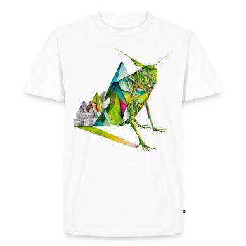 Insectes criquets Architecture Cadeau Animal Zoo - T-shirt Premium bio Homme - blanc - Devant - Nico (187cm)