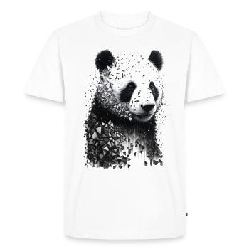Panda Art Cadeau Animal Panda Bear Dessin Motif - T-shirt Premium bio Homme - blanc - Devant - Nico (187cm)