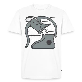 Against all odds - Men's Premium Organic T-Shirt - white - Front - Nico (187cm)