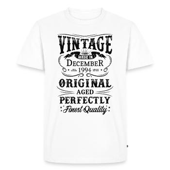 Vintage Made In 1994 Year Born December 1994 - Men's Premium Organic T-Shirt - white - Front - Nico (187cm)