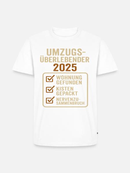 Umzug 2025 Wohnung Umzüge - Männer Premium Bio T-Shirt - 