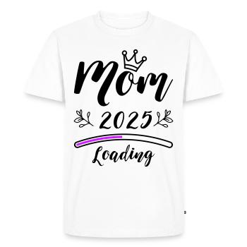 Mama 2025 Mom Loading - Men's Premium Organic T-Shirt - white - Front - Nico (187cm)