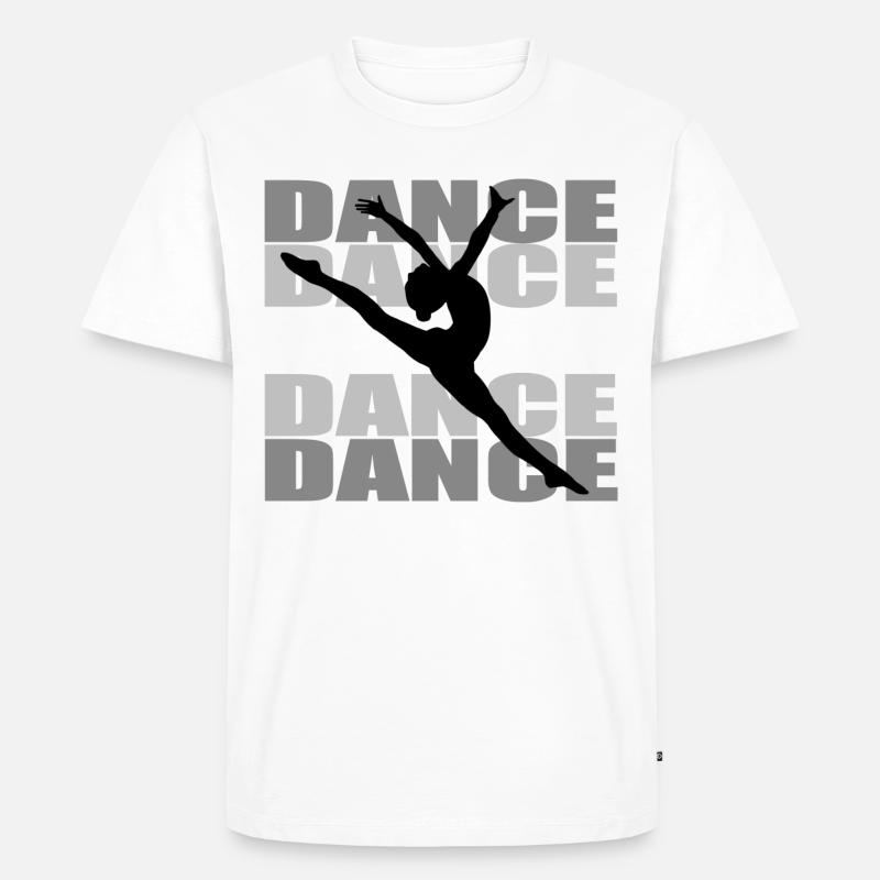 Dance - Männer Premium Bio T-Shirt - Weiß