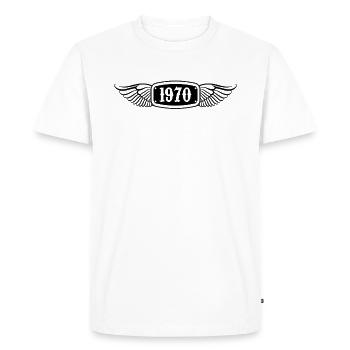 1970 millésime 1970 édition limitée 1970 Idée cadeau 1 - T-shirt Premium bio Homme - blanc - Devant - Nico (187cm)