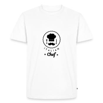 Italie - T-shirt Premium bio Homme - blanc - Devant - Nico (187cm)