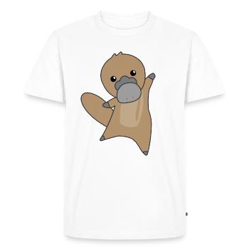 Ornithorynque animaux mignons pour enfants - T-shirt Premium bio Homme - blanc - Devant - Nico (187cm)
