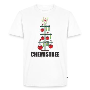 Oh Chemistree Noël Pour les professeurs de chimie - T-shirt Premium bio Homme - blanc - Devant - Nico (187cm)